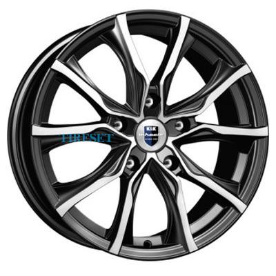 KиK 7,5x17/5x120 ET43 D72,6 Твист (КС697) Алмаз черный