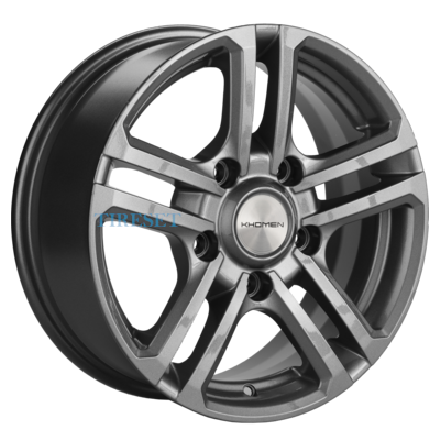 Khomen Wheels 6,5x16/5x139,7 ET35 D98,5 KHW1602 (Niva 4x4 Bronto) Gray