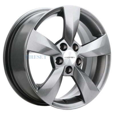 Khomen Wheels 6x15/5x100 ET43 D57,1 KHW1504 (Fabia) Gray