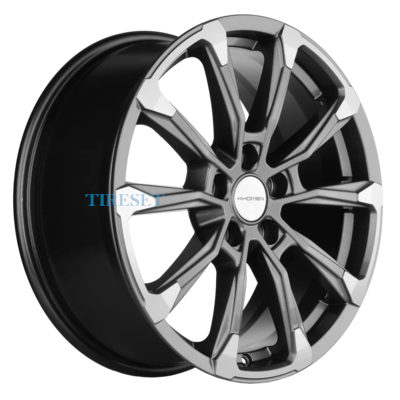 Khomen Wheels 7,5x18/5x108 ET46 D63,4 KHW1808 (Tugella/Jaguar XF/F-Pace) Gray-FP