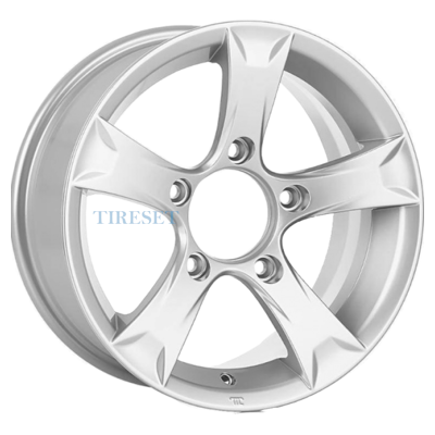 KиK 6,5x15/5x139,7 ET30 D98 Триал (КС621) Сильвер