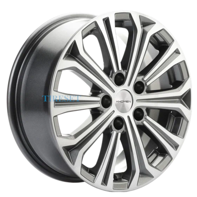 Диски Khomen Wheels 6,5x16/5x112 ET46 D57,1 KHW1610 (Octavia) Gray-FP на tireset.ru