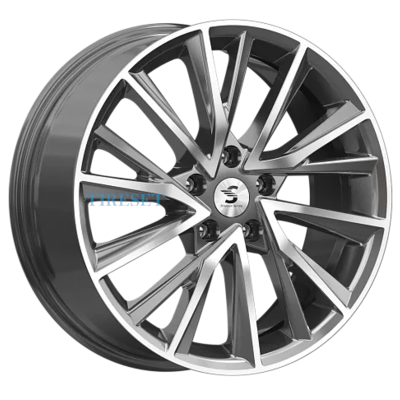 Premium Series 7,5x18/5x114,3 ET39 D60,1 КР010 (Lexus NX) Diamond Gloss Graphite