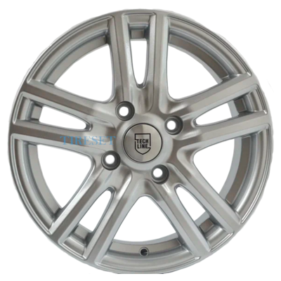 Диски Tech Line 6x15/5x100 ET38 D57,1 529 Silver на tireset.ru