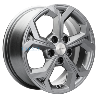Диски Khomen Wheels 6,5x16/5x114,3 ET50 D66,1 KHW1606 (Renault/Nissan) Gray на tireset.ru