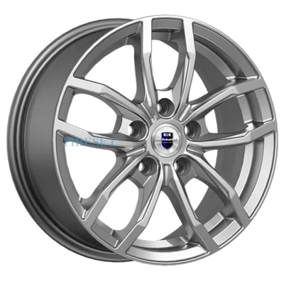 KиK 6,50x15/5x114,3 ET42 D67,1 Фрост (КС1048) Дарк платинум