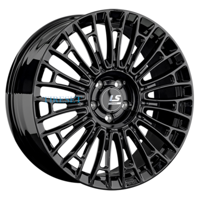 LS Forged 9x21/5x120 ET45,5 D62,6 LS FG25 BK (конус, Колпак+лого)