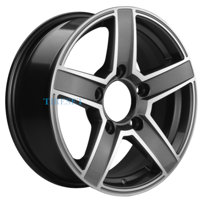 Диски Khomen Wheels 6,5x16/5x139,7 ET35 D98,5 KHW1614 (Niva 4x4 Bronto) Gray-FP на tireset.ru