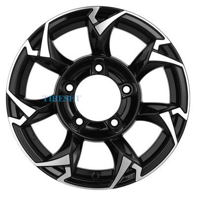 Диски Khomen Wheels 5,5x15/5x139,7 ET5 D108,1 KHW1505 (Jimny) Black-FP на tireset.ru