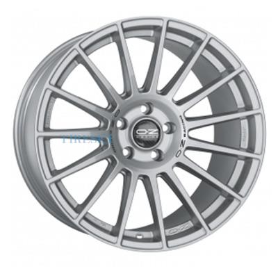 OZ 8x18/5x112 ET35 D75 Superturismo LM Matt Race Silver + Black Lettering
