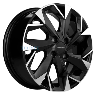 Khomen Wheels 6x15/4x100 ET46 D54,1 KHW1508 (Rio) Black-FP