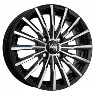 KиK 7x17/4x100 ET43 D60,1 Акцент-оригинал (КС562) Алмаз черный