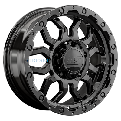 LS 8x17/5x150 ET45 D110,1 1285 BK (конус, Колпак+лого)