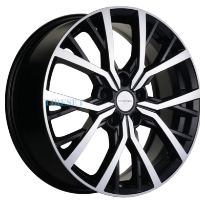 Khomen Wheels 7x18/5x114,3 ET45 D67,1 KHW1806 (CX-5/3) Black-FP