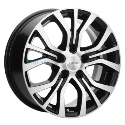 Khomen Wheels 6,5x16/5x110 ET40 D67,1 KHW1608 (Evolute I-Van) Black-FP