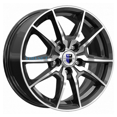 KиK 6,5x16/5x114,3 ET45 D66,1 Адамар (КС886) Алмаз черный