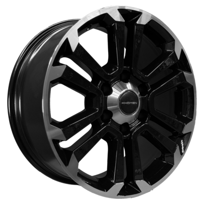 Диски Khomen Wheels 7,5x18/6x139,7 ET30 D106,1 KHW1817 (Fortuner/Hilux) Black-FP на tireset.ru
