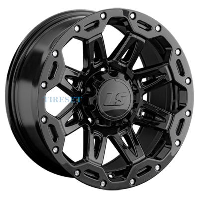 LS 9x17/5x150 ET30 D110,1 1346 BK (конус, Колпак+лого)