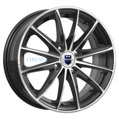 KиK 6x15/4x100 ET40 D60,1 Пойнт Бланк-оригинал (KC884) Алмаз черный SK
