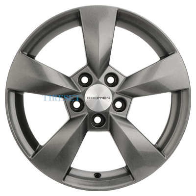 Диски Khomen Wheels 6x15/5x100 ET43 D57,1 KHW1504 (Fabia) G-Silver на tireset.ru