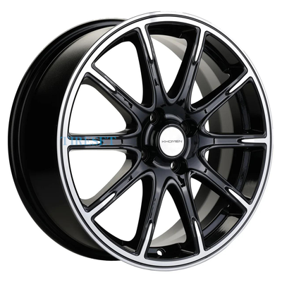 Диски Khomen Wheels 6,5x17/4x100 ET44 D54,1 KHW1707 (KIA Rio I/II Solaris I/II) Black-FP на tireset.ru