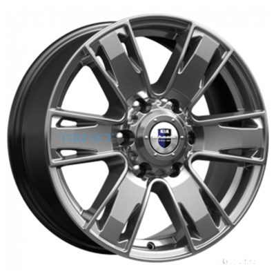 KиK 7x17/6x139,7 ET38 D67,1 Севенна (КС726) Дарк платинум