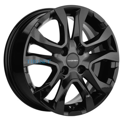 Диски Khomen Wheels 6x15/4x100 ET46 D54,1 KHW1503 (Rio) Black на tireset.ru