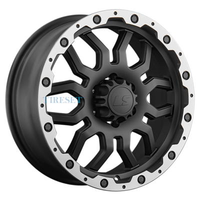 LS 7,5x17/6x114,3 ET40 D66,1 1285 MBL (конус, Колпак+лого)