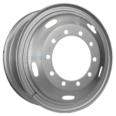 Диски SRW 8,5x24/10x335 ET180 D281 Камаз 6580 / Вольво / Скания / Ман / Мерседес Silver на tireset.ru