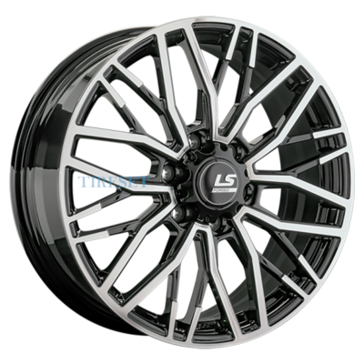 LS Forged 9x22/6x139,7 ET45 D95,1 LS FG33 BKF (конус, Колпак+лого)
