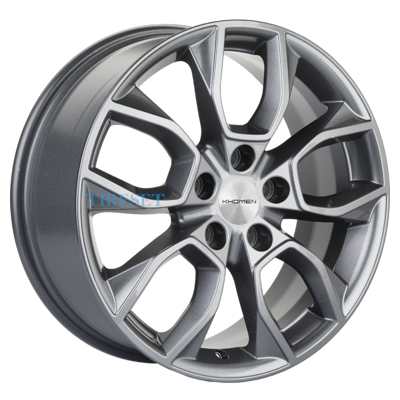 Диски Khomen Wheels 7x17/5x110 ET46 D63,3 KHW1713 (Changan CS35 Plus) Gray на tireset.ru