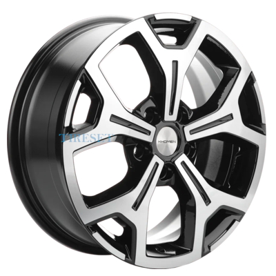 Диски Khomen Wheels 7x17/5x114,3 ET37 D66,5 KHW1710 (Jolion) Black-FP на tireset.ru