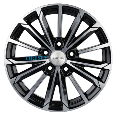 Диски Khomen Wheels 6,5x16/5x112 ET39,5 D66,6 KHW1611 (Actyon) Black-FP на tireset.ru