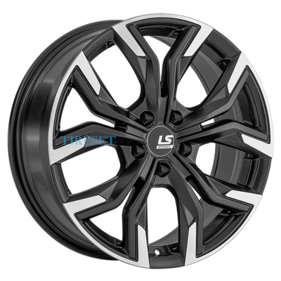 Диски LS FlowForming 7x17/5x120 ET50 D65,1 RC92 BKSF (конус) на tireset.ru