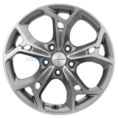 Khomen Wheels 7x17/5x112 ET40 D57,1 KHW1702 (Tiguan) Gray-FP
