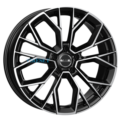 Диски MAK 8x18/5x108 ET45 D72 Stilo Black mirror на tireset.ru