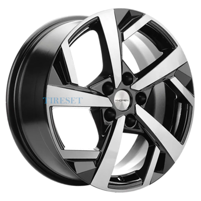 Khomen Wheels 7x17/5x114,3 ET40 D57,1 KHW1712 (Besturn X40) Black-FP