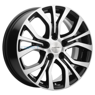Диски Khomen Wheels 6,5x16/5x114,3 ET38 D67,1 KHW1608 (Outlander) Black-FP на tireset.ru