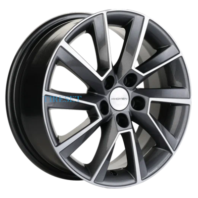 Khomen Wheels 6x15/5x100 ET38 D57,1 KHW1507 (Rapid/Fabia) Gray-FP