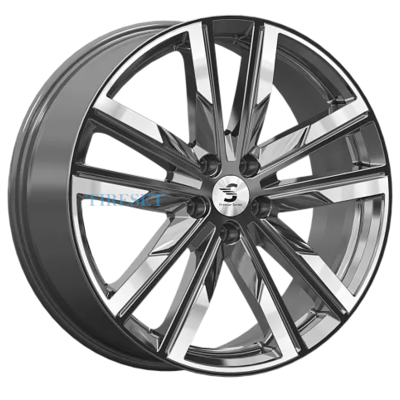 Premium Series 8x20/5x108 ET46 D63,35 КР014 (Geely Tugella) Diamond Gloss Graphite