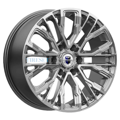 Диски KиK 8,5x19/6x139,7 ET25 D106,1 Кортес (КС1102) Дарк платинум на tireset.ru