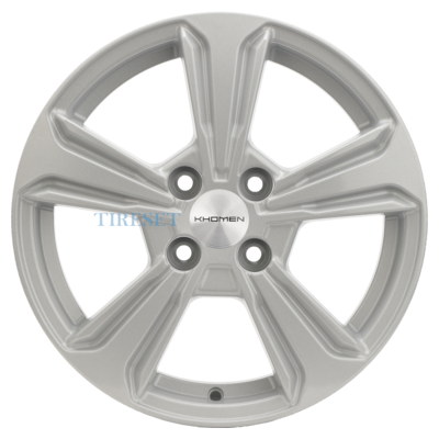 Диски Khomen Wheels 6x15/4x100 ET46 D54,1 KHW1502 (Solaris II) F-Silver на tireset.ru