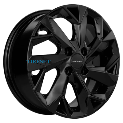 Khomen Wheels 6x15/4x100 ET39 D56,6 KHW1508 (Cobalt) Black