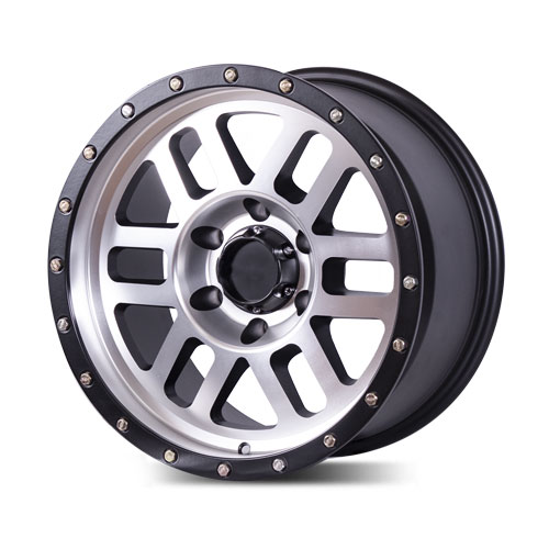 Диск LIZARDO XH334 9.0X17/6X139.7 D106.1 ET-12 Spoke machine /lip matt black