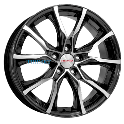 KиK 7,5x17/5x112 ET51 D57,1 Твист-оригинал (КС697) Алмаз черный