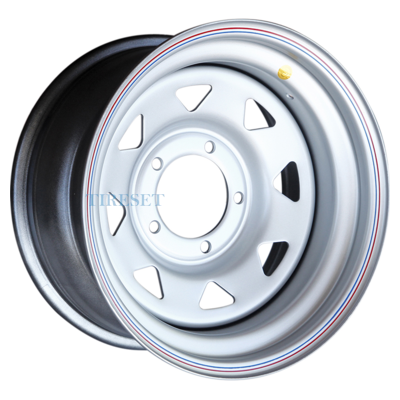 Off-Road Wheels 8x16/5x139,7 ET-19 D110 УАЗ серебристый (треуг. мелкий)