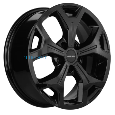 Диски Khomen Wheels 7x17/5x108 ET33 D60,1 KHW1710 (Chery tiggo 7/ 7pro) Black на tireset.ru