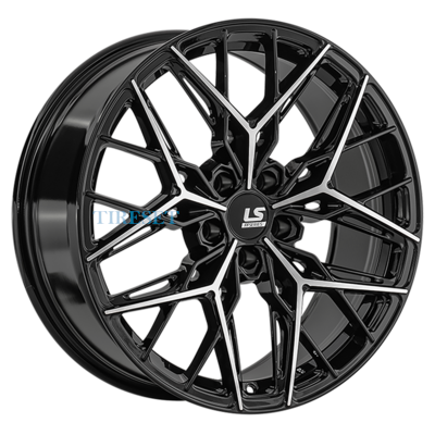 LS FlowForming 9x19/5x112 ET44 D66,6 RC106 BKF (конус)