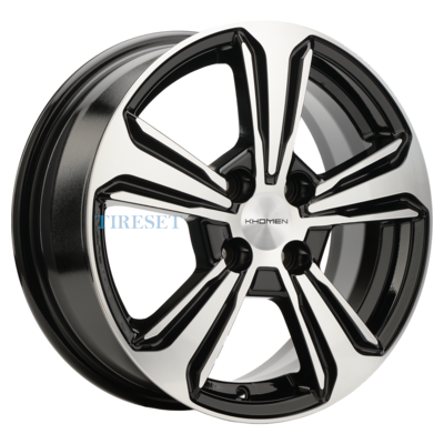 Khomen Wheels 6x15/4x100 ET45 D56,6 KHW1502 (Nexia) Black-FP