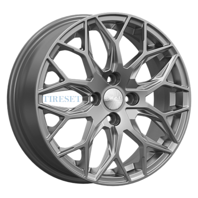 СКАД 6x16/4x100 ET37 D60,1 Фабиан графит, SKAD